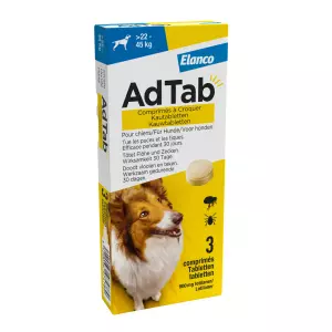 Elanco AdTab kauwtabletten hond (>22 – 45 kg)