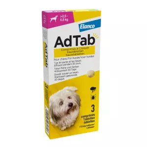Elanco AdTab kauwtabletten hond (>2,5 – 5,5 kg)