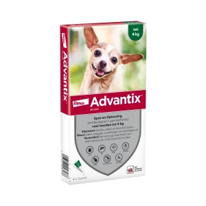 Advantix vlooien- en tekenpipet voor honden 40/200 (1,5 tot 4kg) 4 pipetten
