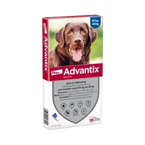 Advantix vlooien- en tekenpipet voor honden 400/2000 (25 tot 40 kg) 4 pipetten