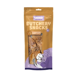 Braaaf Butchery Snacks Konijnenoren 80 g