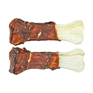 Braaaf Rawhide Pressed Bone Eend - 12,5 cm - Afbeelding 3