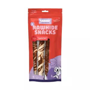 Braaaf Rawhide Twister Rund & Vis (3 st.) – 21 cm