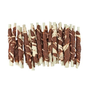 Braaaf Rawhide Roll Sticks Lam & Vis - 25 st. - Afbeelding 3