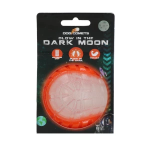 Dog Comets Glow In The Dark Moon Bal M Oranje