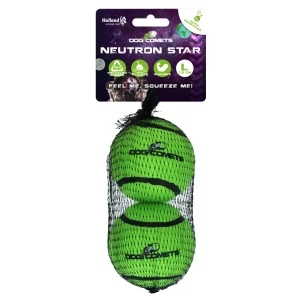 Dog Comets Tennisbal Met Pieper Neutron Star L Groen (2-pack)