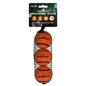 Dog Comets Tennisbal Met Pieper Neutron Star M Oranje (3-pack)