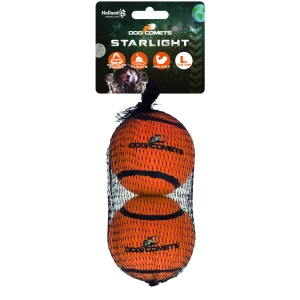 Dog Comets Tennisbal Starlight L Oranje (2-pack)