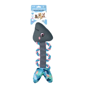CoolPets Pull Me! Fishy Rope Flamingo