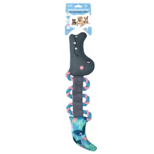 CoolPets Pull Me! Crocky Rope Flamingo