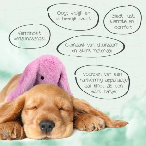 Cozy Dog Bunny Roze - Afbeelding 3