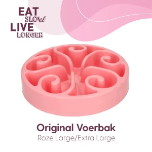 Eat Slow Live Longer Original Roze L - Afbeelding 2