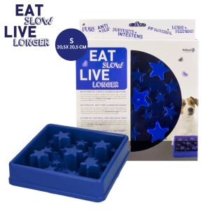Eat Slow Live Longer Star Blauw S