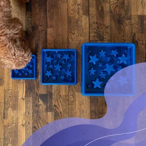 Eat Slow Live Longer Star Blauw L - Afbeelding 5