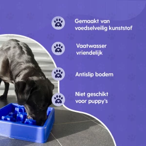 Eat Slow Live Longer Star Blauw L - Afbeelding 4