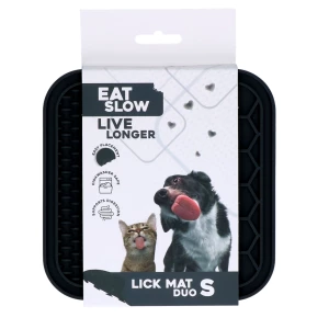 Eat Slow Live Longer Lick Mat Duo S Grijs