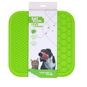 Eat Slow Live Longer Lick Mat Duo L Groen