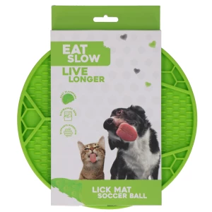 Eat Slow Live Longer Lick Mat Soccer Ball Groen
