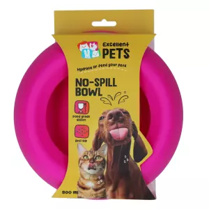 Excellent Pets No-Spill Bowl 800ml Roze M