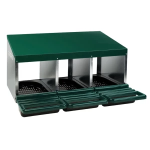 Gaun Pluimvee Legnest Plastic Vloer 3 Vakken (Max. 15 kippen)