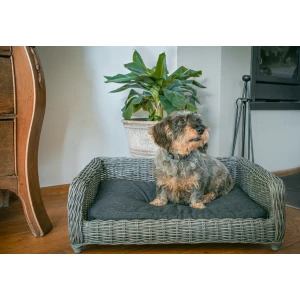 Let's Sleep Cozy Basket Rieten Hondenmand L Antraciet - Afbeelding 3