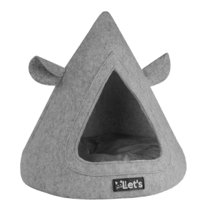 Let’s sleep Pet Cave TeePee Grijs