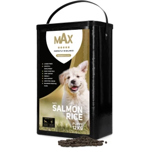 Max Puppy Geperste Brokken Zalm & Rijst 12 kg