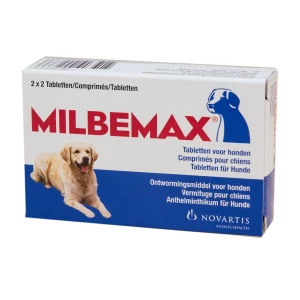 Milbemax Tabletten Hond Groot 5-75kg 4 tabl.