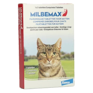 Milbemax Tabletten Kat Groot >2kg 2 tabl.