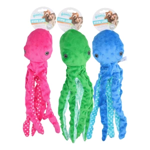 Pawise Multicolor Plush Octopus (3 colour assorted) L