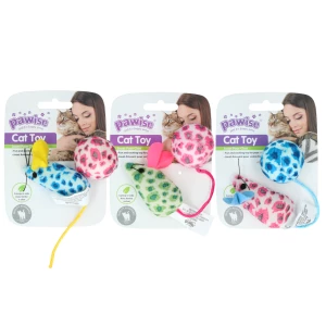Pawise Cat Toy – Mice & Ball