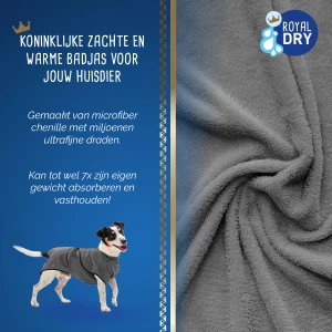 Royal Dry Badjas Voor Honden S - Afbeelding 4