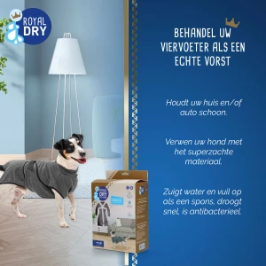 Royal Dry Badjas Voor Honden S - Afbeelding 5