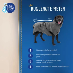Royal Dry Badjas Voor Honden S - Afbeelding 3