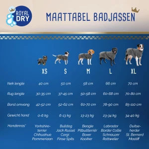 Royal Dry Badjas Voor Honden M - Afbeelding 4
