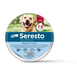 Seresto vlooien- en tekenband voor honden Vanaf 8 kg (4,50 g + 2,03 g)