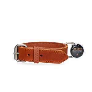 Spotted! Pro Leren Halsband Cognac 3 x 60 cm