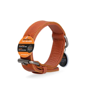 Spotted! Pro Leren Halsband Cognac 3 x 60 cm - Afbeelding 3